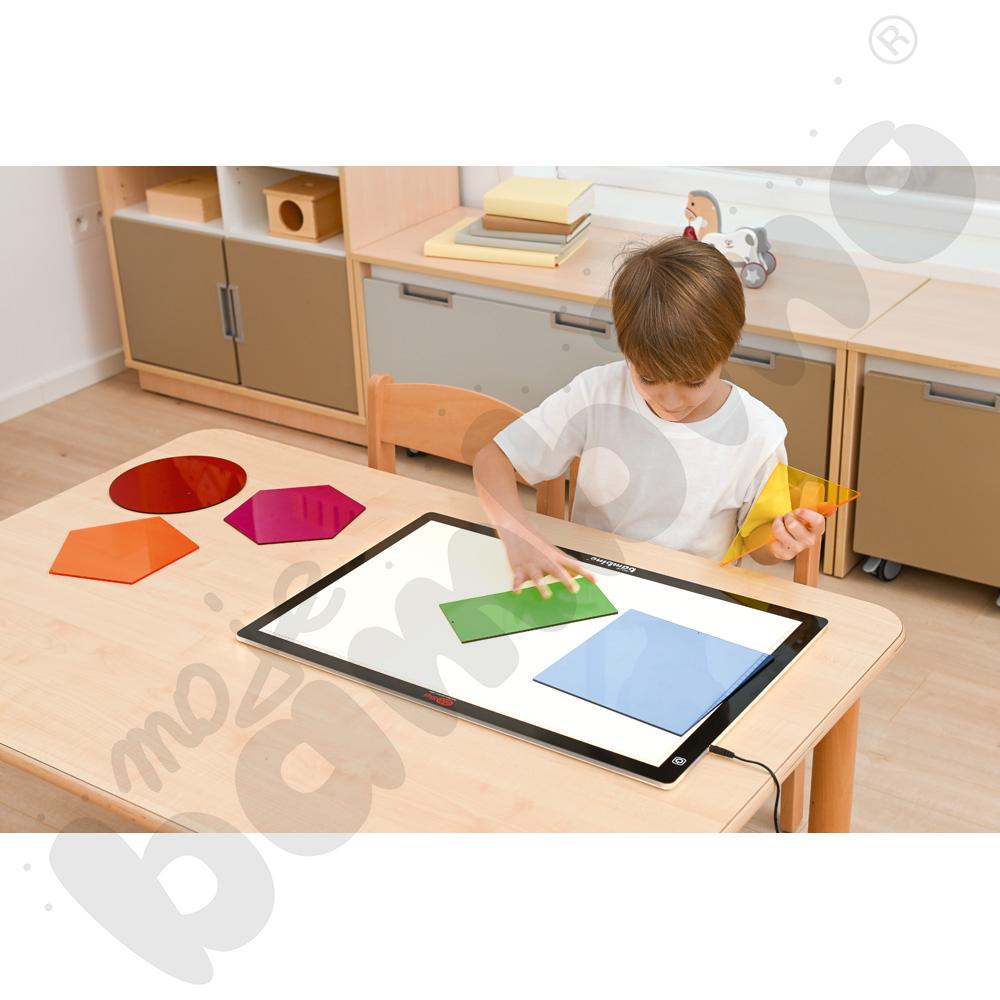 Transparentne kształty geometryczne 