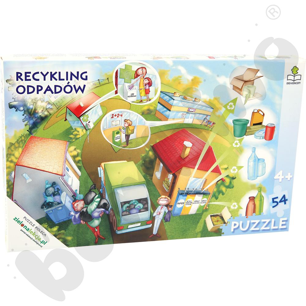 Recykling odpadów - puzzle