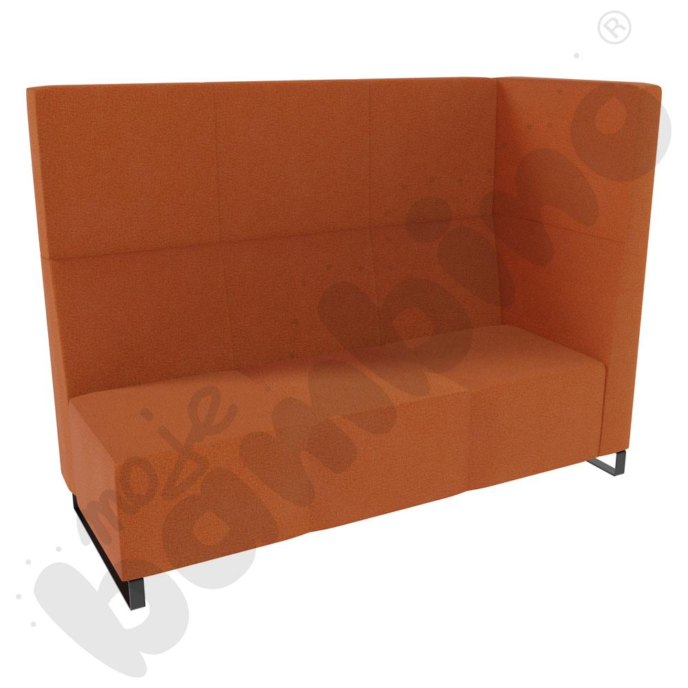 Sofa Universum 3-os. wys. 133 cm, bok średni lewy, tkanina KG15