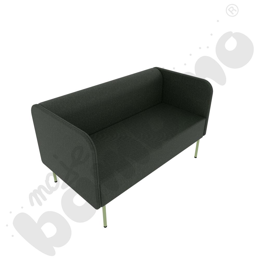 Sofa Versa 2-os. z plastikowymi stopkami, stelaż oliwkowy, tkanina RO33 Sofa Versa 2-os. z plastikowymi stopkami, stelaż oliwkowy, tkanina RO33