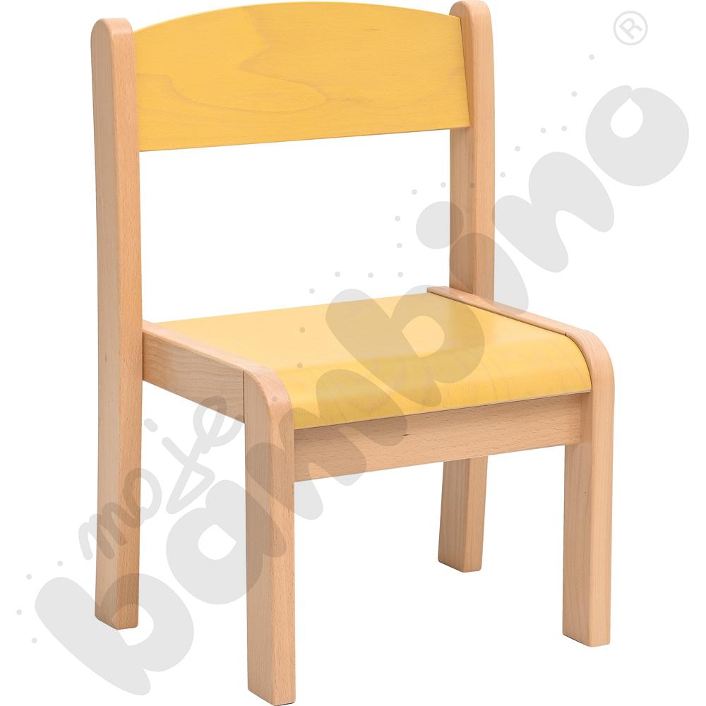 Krzesło Filipek PASTEL żółte, rozm. 1