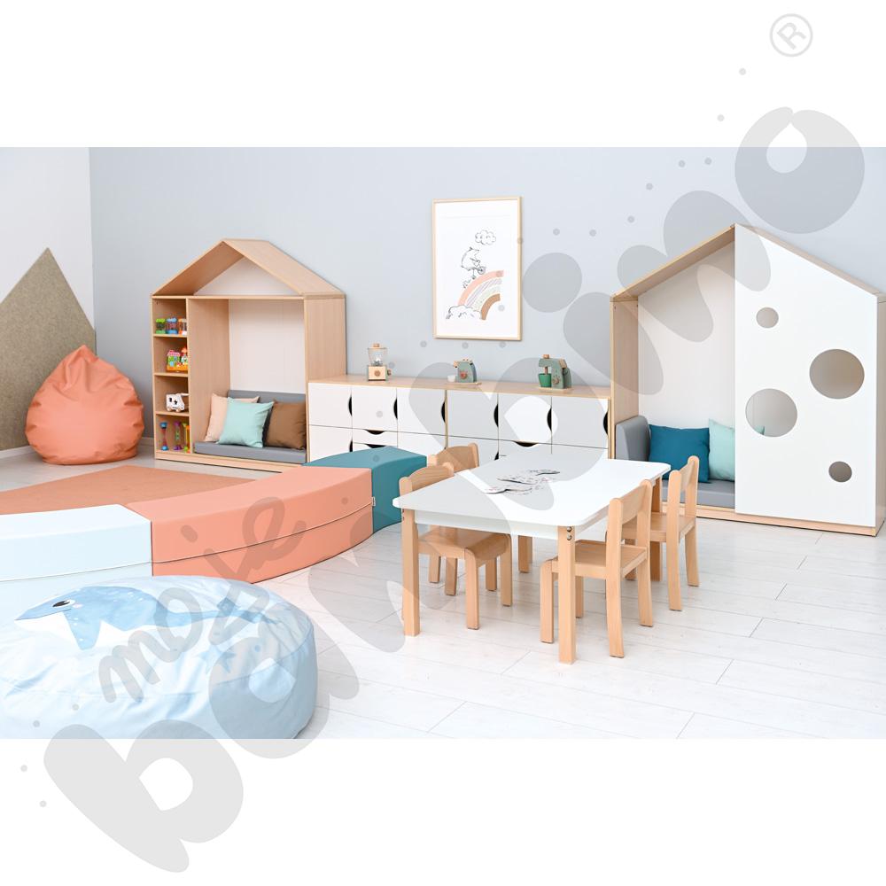Biblioteczka-domek Feria - klon jasny