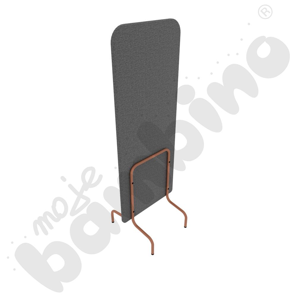 Parawan Versa 60x170 cm z plastikowymi stopkami, stelaż łososiowy, tkanina RO39