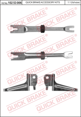 Regulacja szczęk hamulcowych QUICK BRAKE 102 53 006