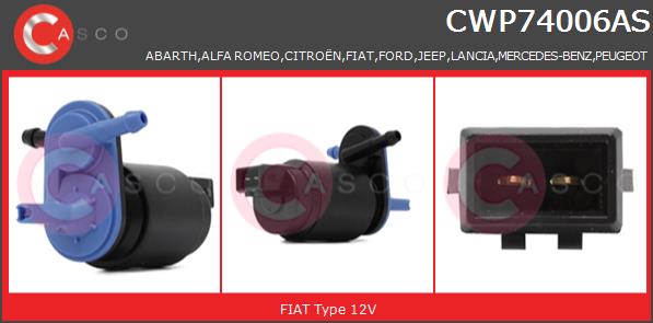 Pompka spryskiwacza CASCO CWP74006AS