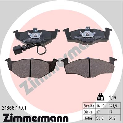 Klocki hamulcowe ZIMMERMANN 21868.170.1