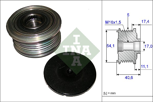 Sprzęgło alternatora INA 535 0089 10