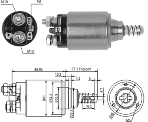 Elektromagnes rozrusznika MAGNETI MARELLI 940113050187