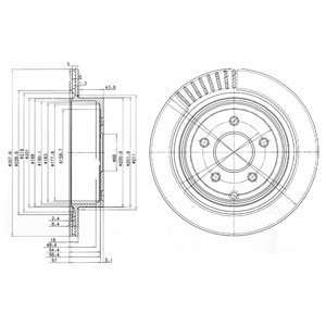 Tarcza hamulcowa DELPHI BG4041