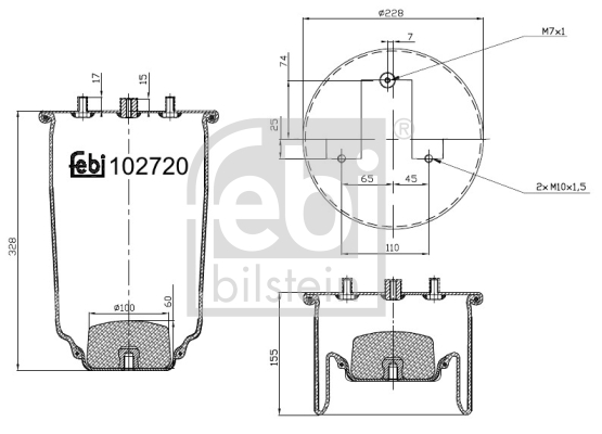 Miech powietrzny FEBI BILSTEIN 102720
