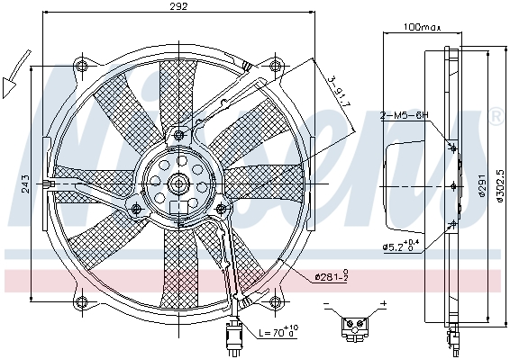 Wentylator NISSENS 85701