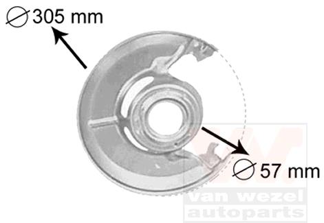 Tarcza kotwiczna VAN WEZEL 3010371