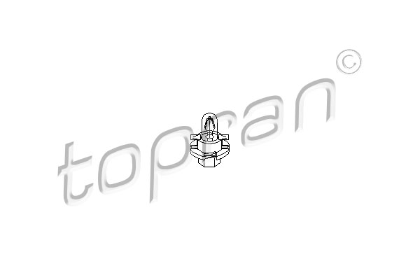 Żarówka oświetlenia przyrządów TOPRAN 104 366