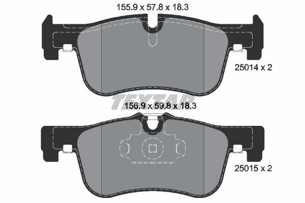 Klocki hamulcowe TEXTAR 2501401