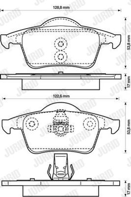 Klocki hamulcowe JURID 573021J