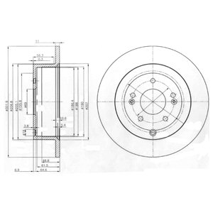 Tarcza hamulcowa DELPHI BG4136