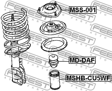 Poduszka amortyzatora FEBEST MSS-001