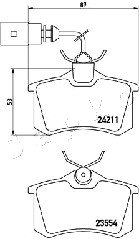 Klocki hamulcowe JAPKO 510912