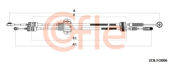 Linka dźwigni zmiany biegów COFLE 92.2CB.FO006