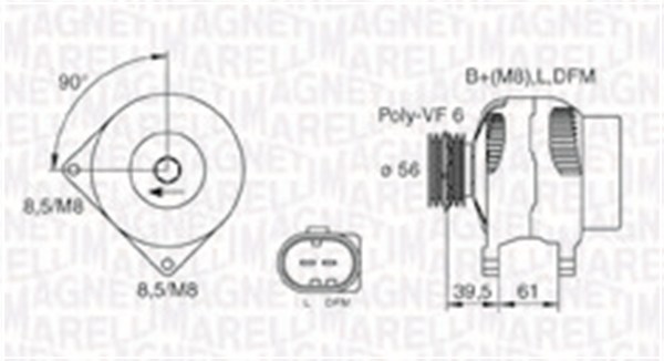 Alternator MAGNETI MARELLI 063731394010