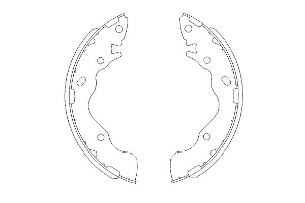 Zestaw szczęk hamulcowych KAVO PARTS KBS-3402