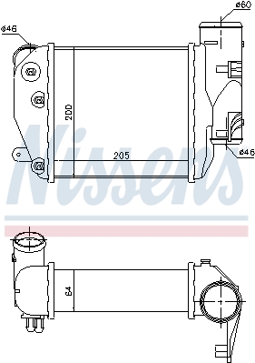 Chłodnica powietrza intercooler NISSENS 96417