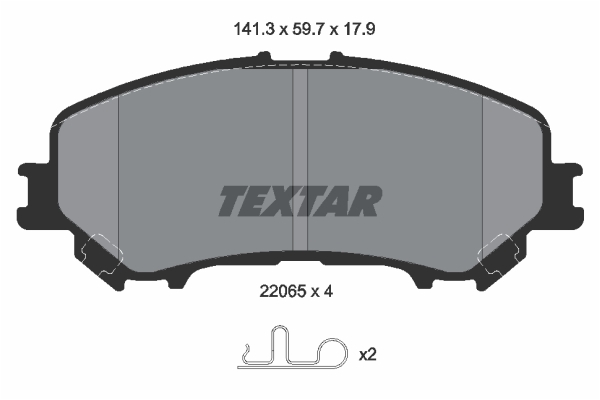 Klocki hamulcowe TEXTAR 2206501