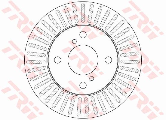 Tarcza hamulcowa TRW DF6214