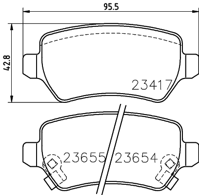 Klocki hamulcowe HELLA 8DB 355 018-781