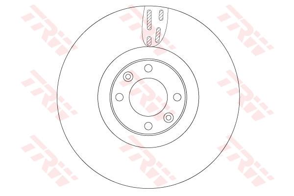 Tarcza hamulcowa TRW DF6140