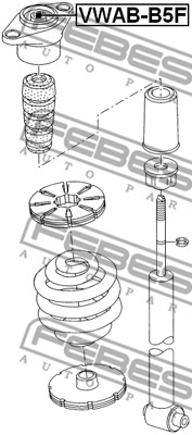 Koło pasowe alternatora FEBEST VWAB-B5F