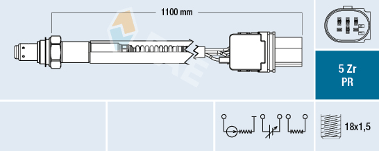 Sonda lambda FAE 75156