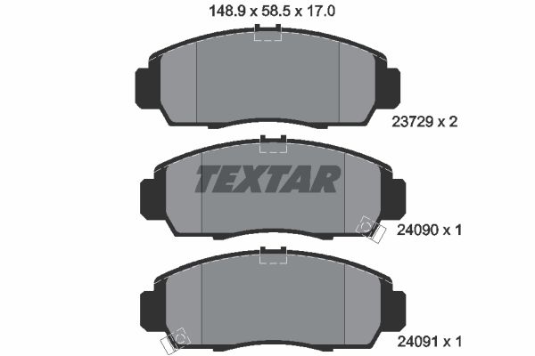 Klocki hamulcowe TEXTAR 2372901