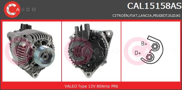 Alternator CASCO CAL15158AS