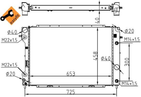 Chłodnica NRF 53104