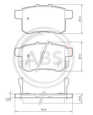 Klocki hamulcowe A.B.S. 37756