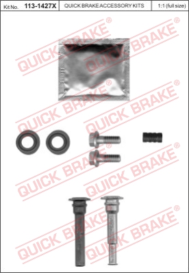 Zestaw tulei prowadzących zacisk hamulca QUICK BRAKE 113-1427X