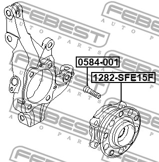 Piasta koła FEBEST 1282-SFE15F