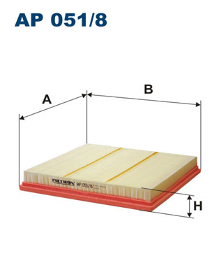 Filtr powietrza FILTRON AP051/8