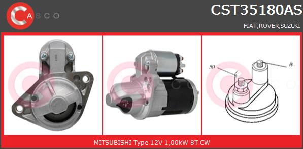 Rozrusznik CASCO CST35180AS