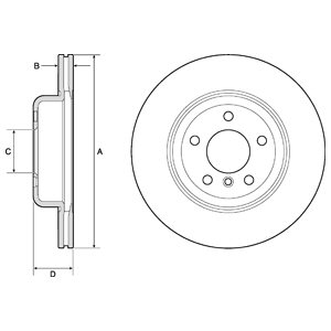 Tarcza hamulcowa DELPHI BG9129C