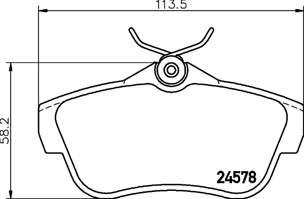 Klocki hamulcowe HELLA 8DB 355 013-421