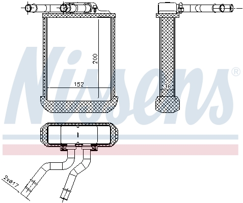 Nagrzewnica NISSENS 72045