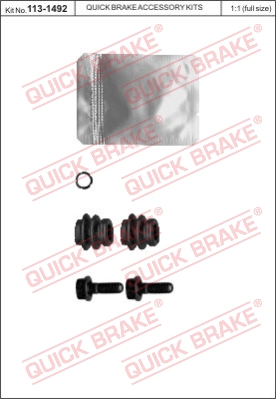 Zestaw naprawczy zacisk hamulcowy QUICK BRAKE 113-1492