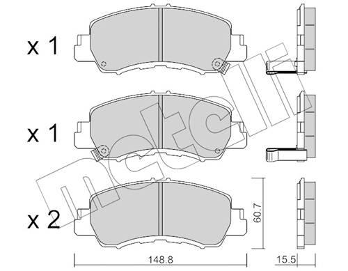 Klocki hamulcowe METELLI 22-1239-0