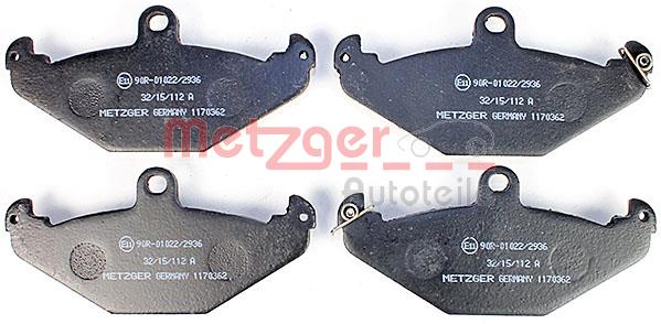 Klocki hamulcowe METZGER 1170362