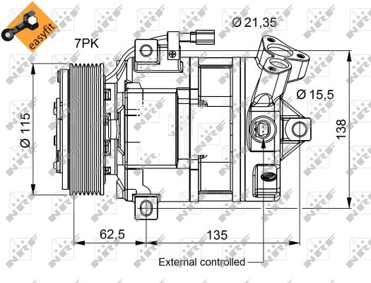 Kompresor klimatyzacji NRF 32692
