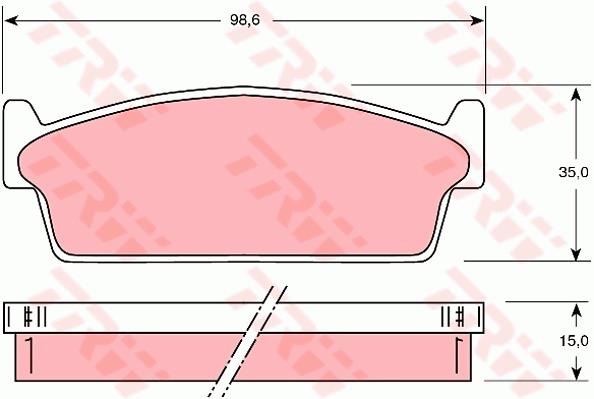 Klocki hamulcowe TRW GDB1021