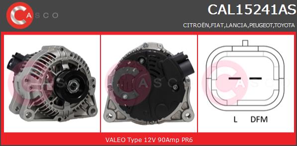 Alternator CASCO CAL15241AS