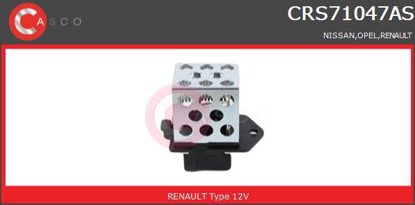 Rezystor wentylatora chłodnicy CASCO CRS71047AS